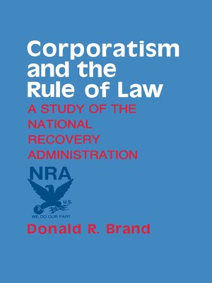 cover image of Corporatism and the Rule of Law